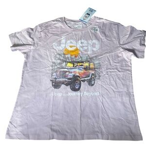 Jeep pink graphic tshirt size large NWT
